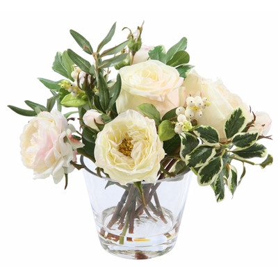 Rose in Glass Vase - Image 0