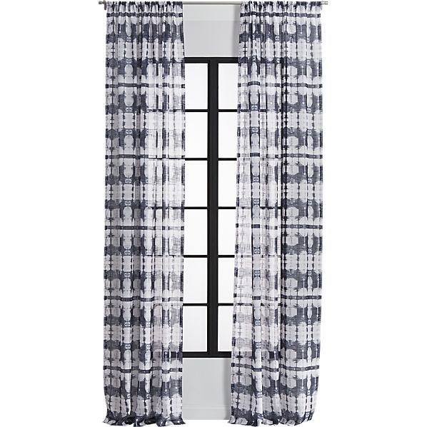 Tie-dye pocket curtain panel 48"x84" - Image 0