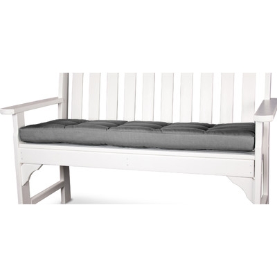 Outdoor Bench Cushion - Charcoal, 53x14 - Image 0