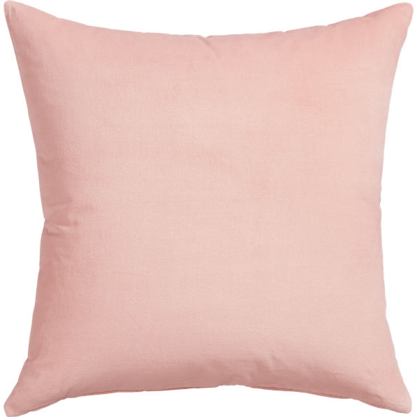 Leisure blush 23" pillow with feather insert - Image 0