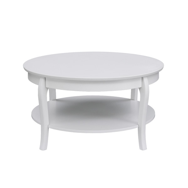 Alberts Round Coffee Table - White - Image 0