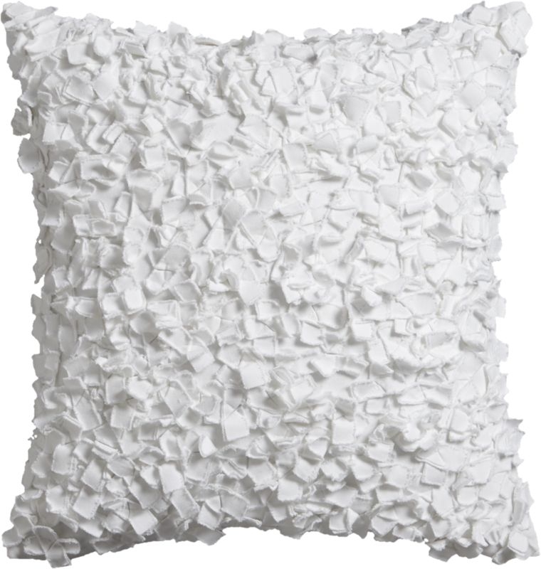 Rimple white 20" pillow with down-alternative insert - Image 0