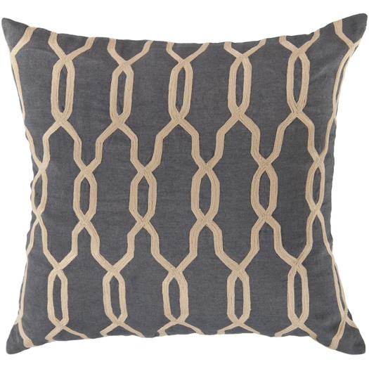Glamorous Geometric Linen Throw Pillow - Image 0