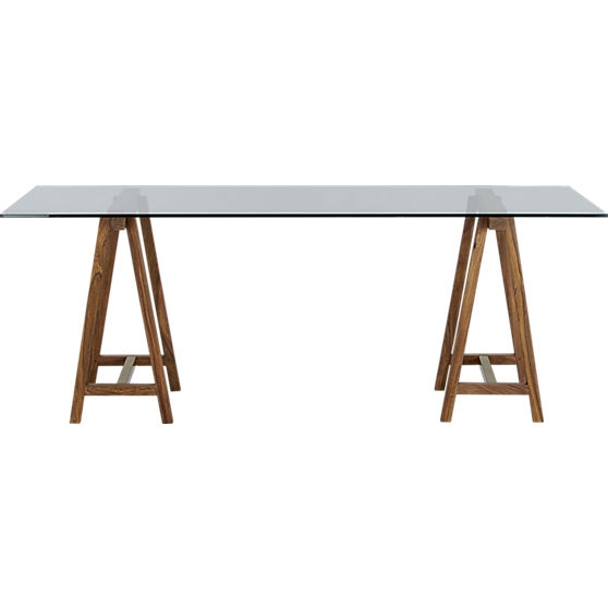 foundry 80" trestle table - Image 0
