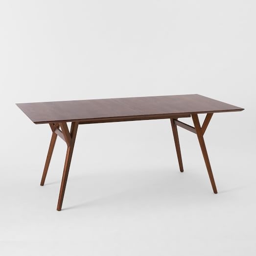 Mid-Century Expandable Dining Table - Medium (60"-80") - Walnut - Image 0