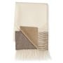 Two Tone Banded Wool Throw - Image 0