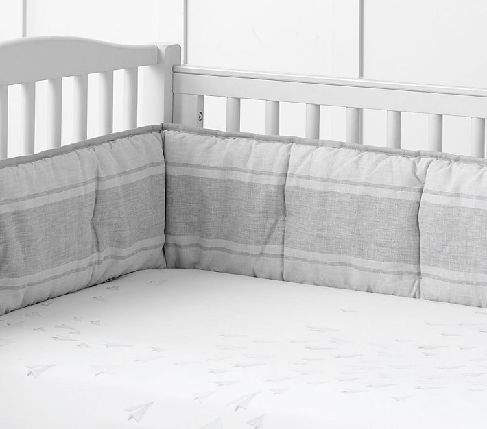 Monique Lhuillier Paper Planes Nursery - Crib Fitted Sheet - Image 0