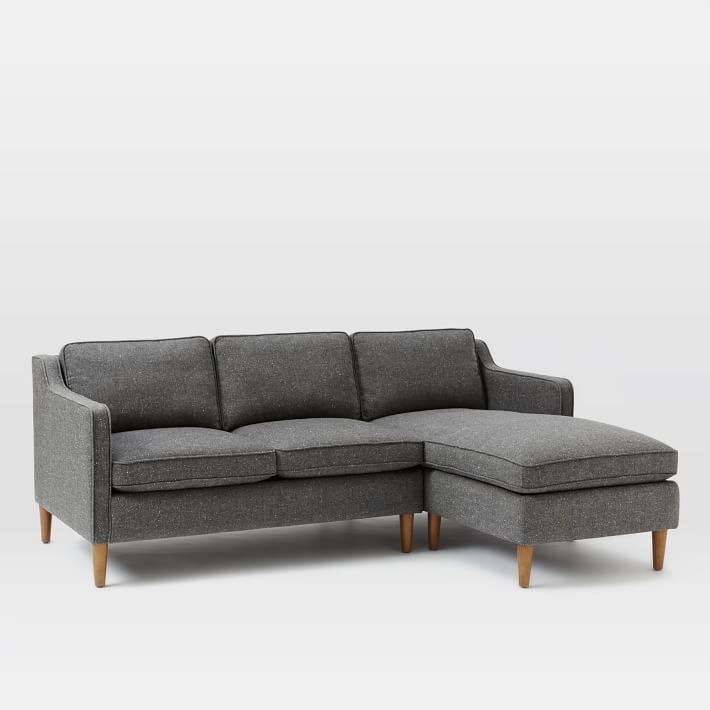 Hamilton 2-Piece Upholstered Chaise Sectional -Left Arm Sofa + Right Arm Chaise - Image 0