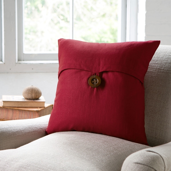 Lena Pillow Cover - red, 18" (No insert) - Image 0