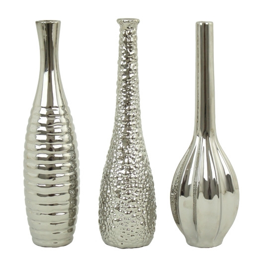 Tianna Table Vase - Silver - Image 0