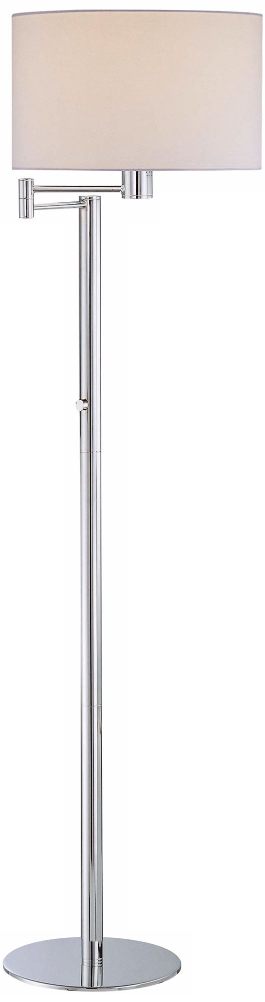 Lite Source Gervasio Chrome Swing Arm Floor Lamp - Image 0
