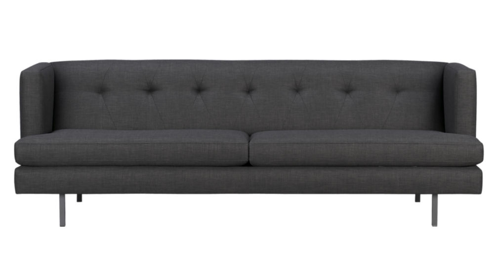 Avec sofa - Stock Fabric - Tess Carbon - Image 0