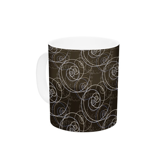 Nautical Breeze - Spiral Swirls by Mydeas 11 oz. Ceramic Coffee Mug - Image 0