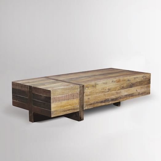 Emmersonâ„¢ Reclaimed Wood Block Coffee Table - Image 0