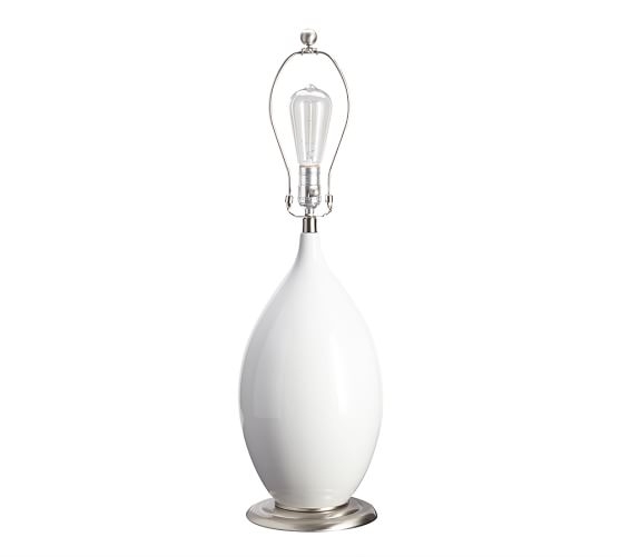 Emilia Ceramic Table Lamp - White - Image 0
