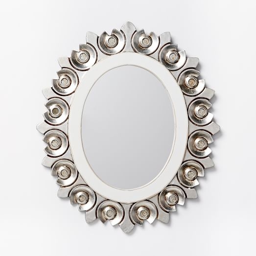 Peruvian Mirror - Medium - Silver Oval - Image 0