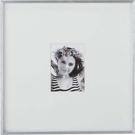 gallery brushed aluminum 5x7 picture frame - Image 0