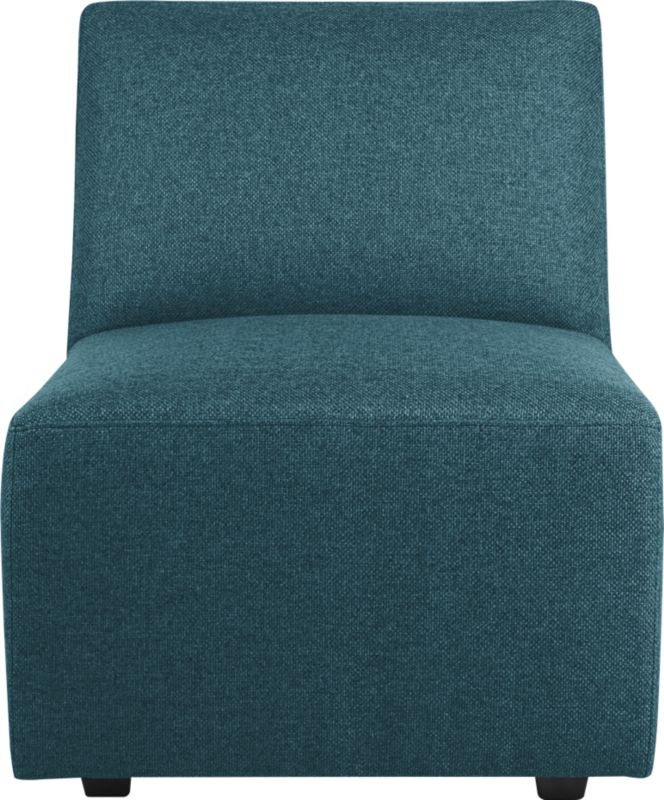 Layne armless sectional chair - Tess: Peacock - Image 0