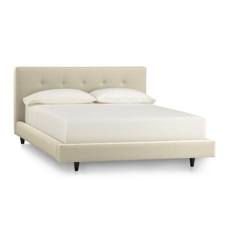 Tate Upholstered Bed - Queen - Linen - Image 0