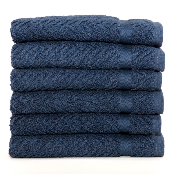 Luxury Hotel & Spa Herringbone Weave 100% Turkish Cotton Wash Cloth - Image 0
