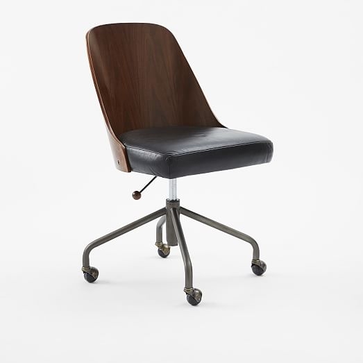 Bentwood Office Chair-Black - Image 0