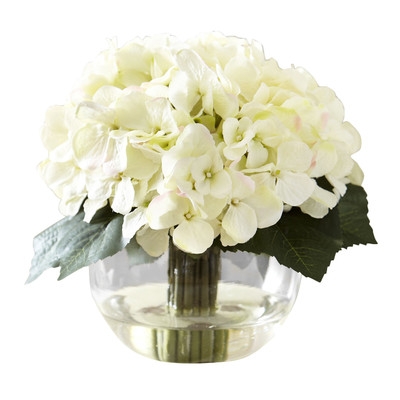 Faux White Hydrangea Bloom - Image 0