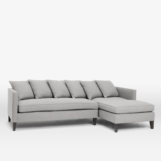 Dunham Down-Filled 2-Piece Chaise Sectional - Toss Back- Right Chaise - Image 0