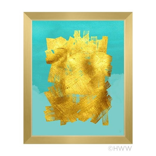 Abstract Framed Painting Print - 13x11 - Image 0