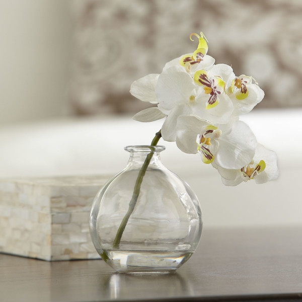 Faux White Orchid Arrangement - Image 0