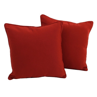 Weymouth Solid Throw Pillow - Red - 18" H x 18" W - no insert - Image 0