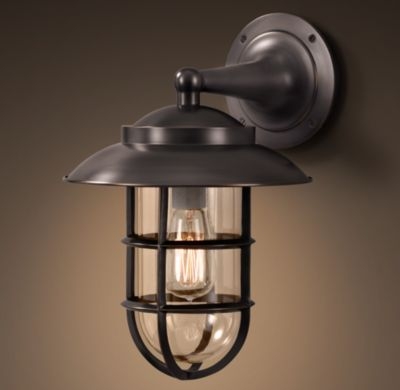 STARBOARD SCONCE WITH SHADE - Small, Bronze - Image 0