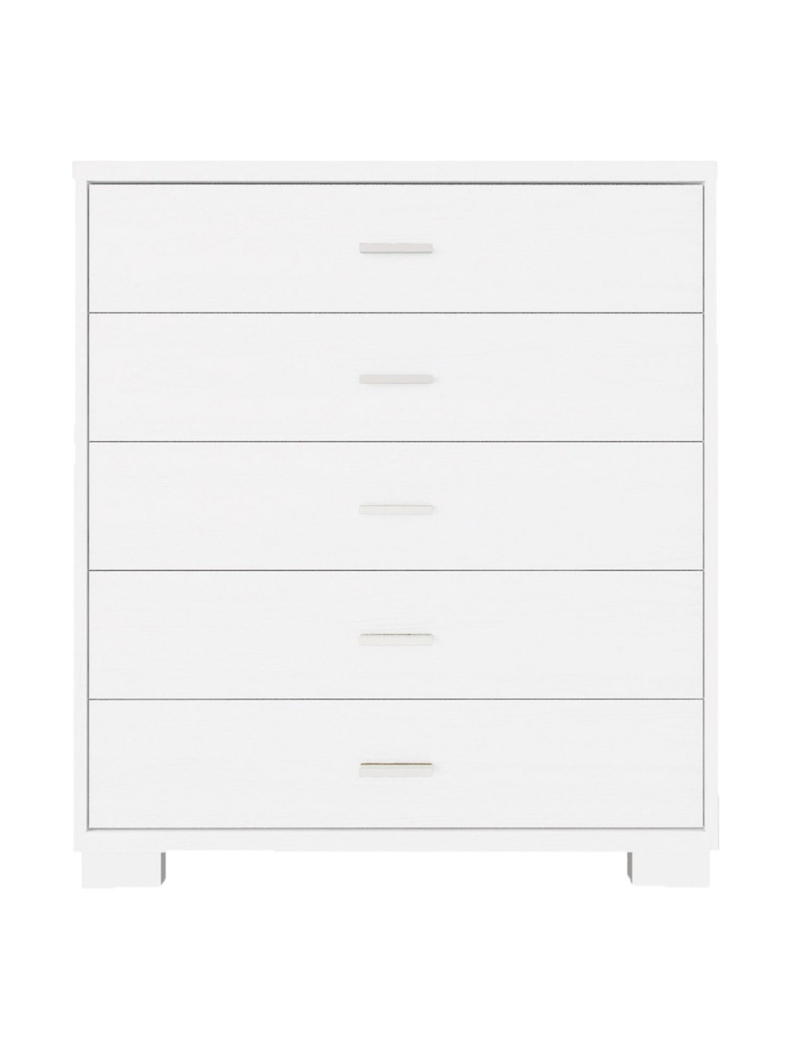 Astor 5 Drawer Dresser - White gloss - Image 0