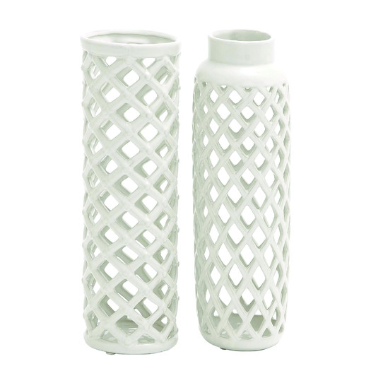 2 Piece Ceramic Vase Set - Image 0