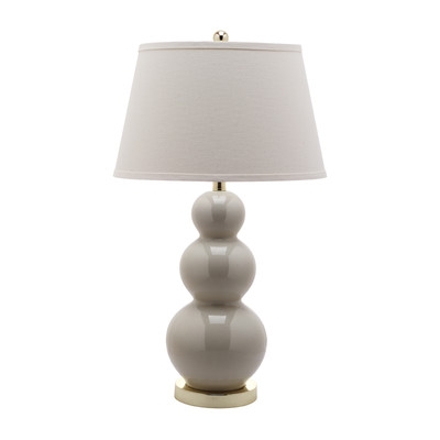 Sarra 27" H Table Lamp with Empire Shade-Set of 2-Light Grey - Image 0