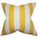 Acantha Striped Cotton Throw Pillow - w/ down pillow insert - Image 0