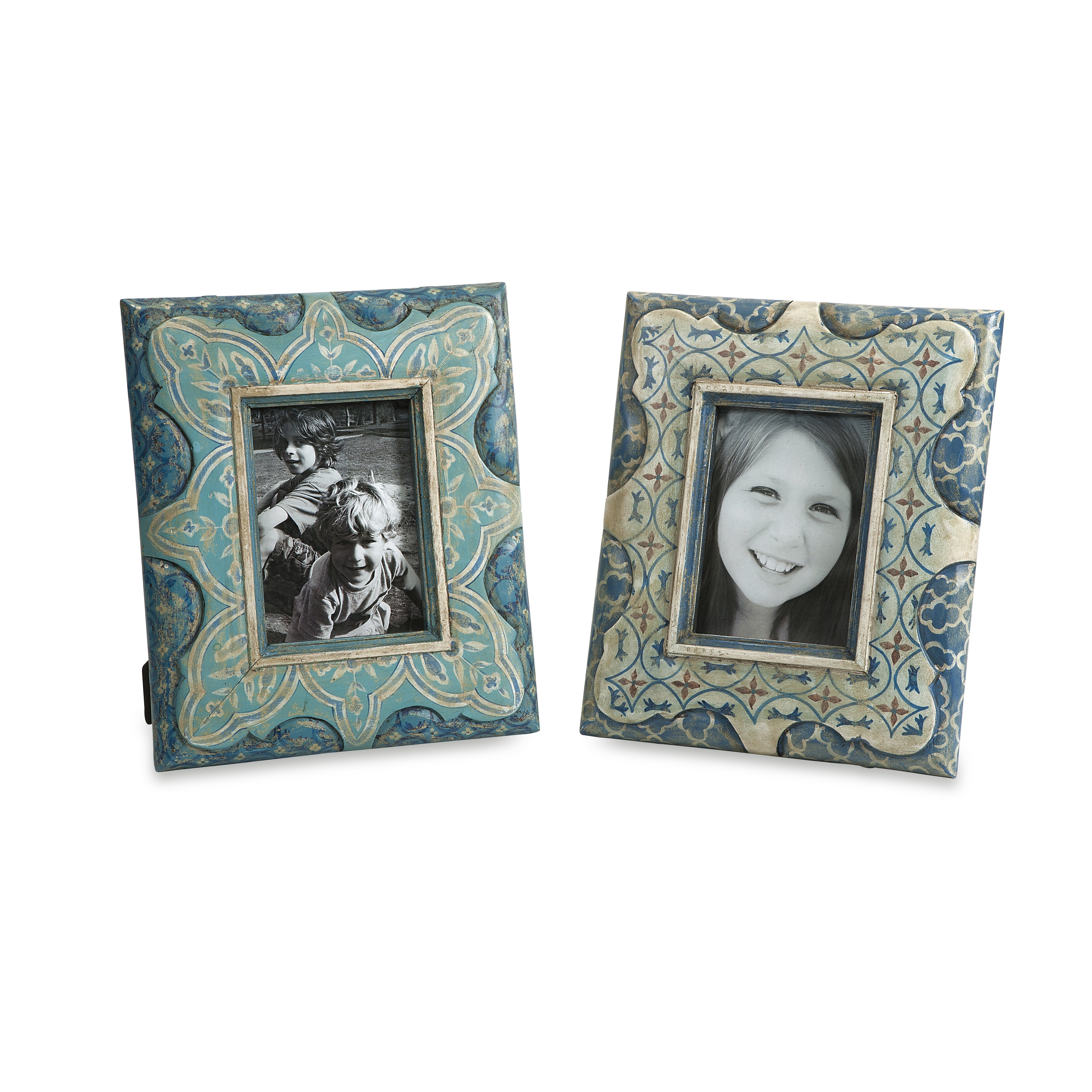 2 Piece Hand Painted Picture Frame Set - Image 0