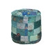 Embroidered Round Pouf - Image 0