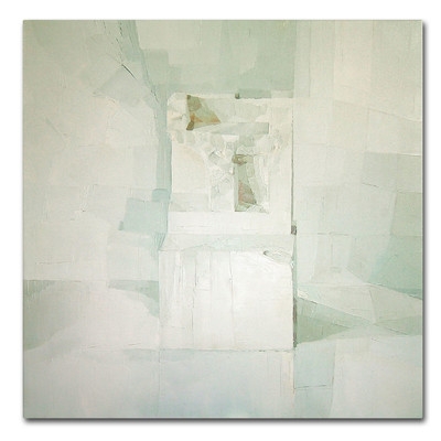 'White' by Daniel Cacouault Painting Print on Canvas-35"x35"-Unframed- no mat - Image 0