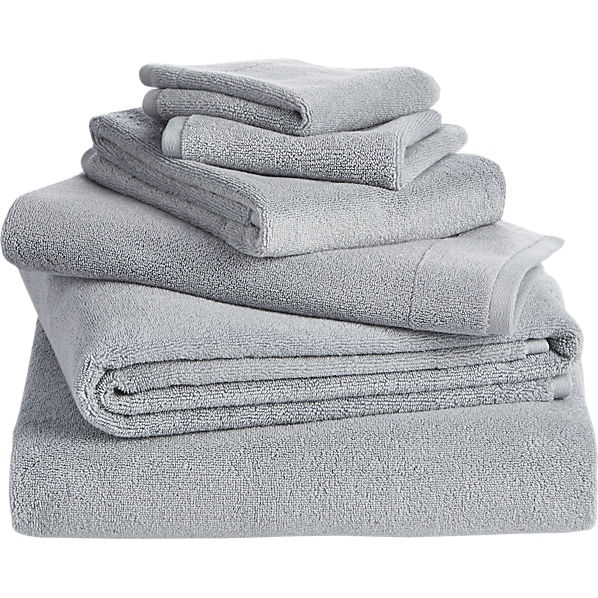 6-piece smith silver grey bath towel set - Image 0