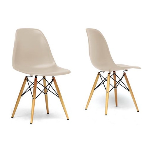 Azzo Shell Side Chair - Beige - Image 0