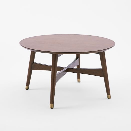 Reeve Mid-Century Coffee Table, Walnut - Image 0