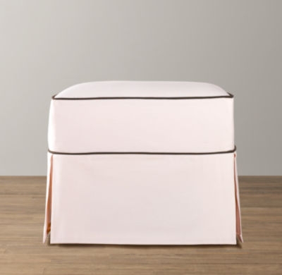 classic ottoman with slipcover - Image 0