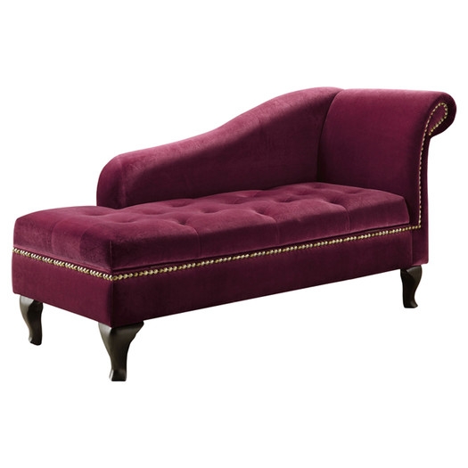 Coral Chaise Lounge with Storage - Image 0