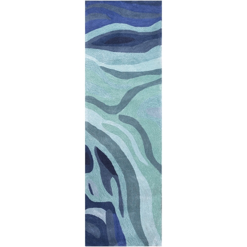 Pigments Teal/Blue Area Rug-8'x11' - Image 0
