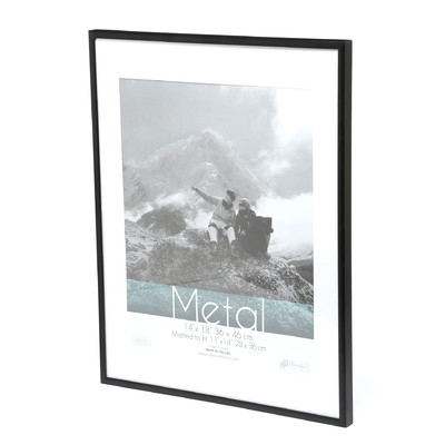 Pearson Metal Matted Photo Picture Frame - 8" x 10" - Black - Image 0