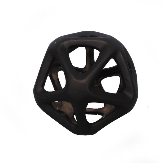 Geoff Decorative Orb Geometric Cutout Sculpture - Black, Small - Image 0