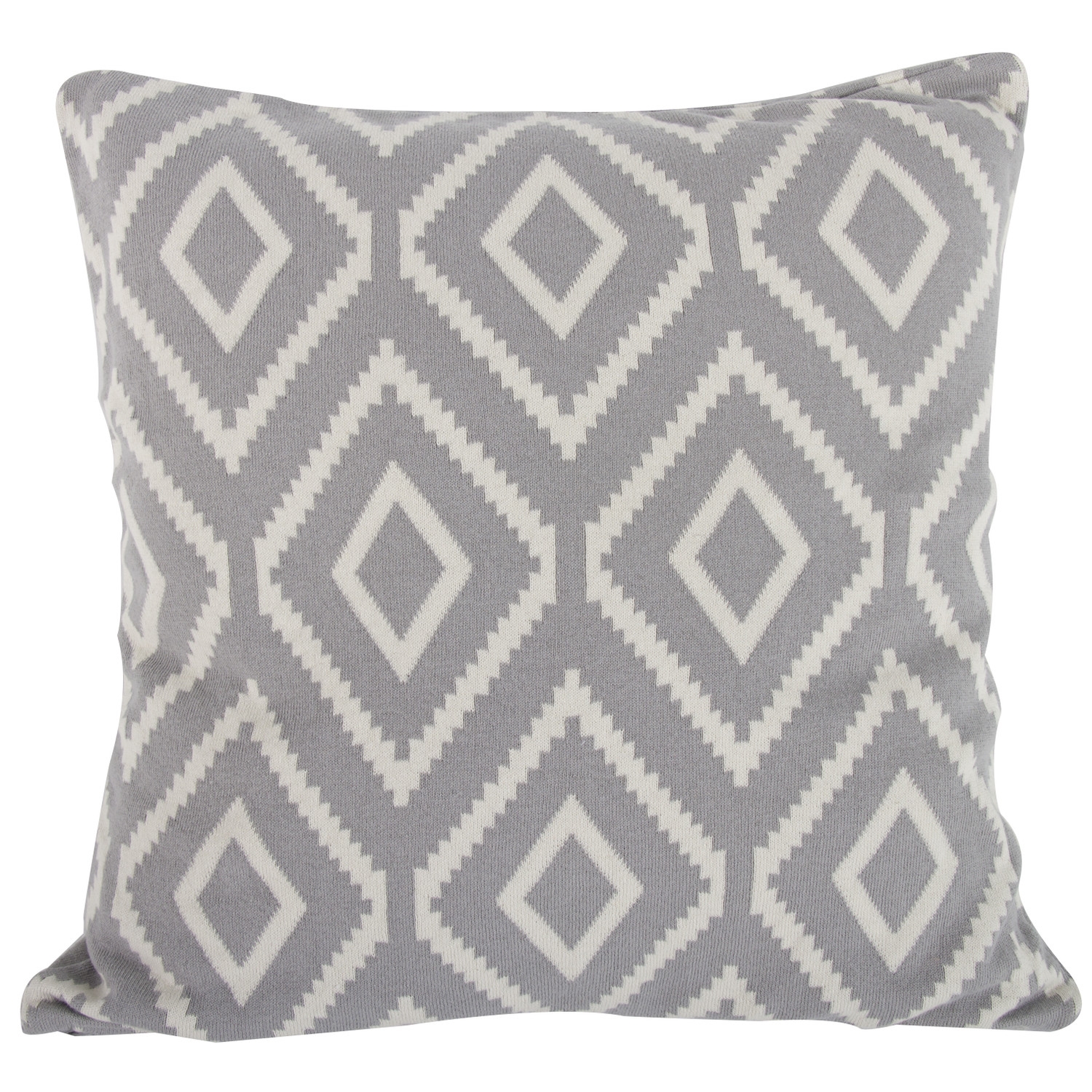 Ekra Cashmere Blend Throw Pillow, Grey - 20'' x 20'' - Insert included - Image 0