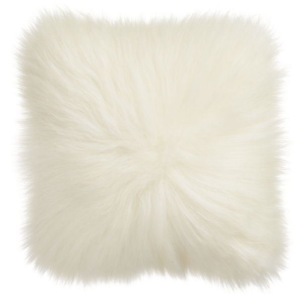 Icelandic sheepskin pillow with feather insert - Image 0