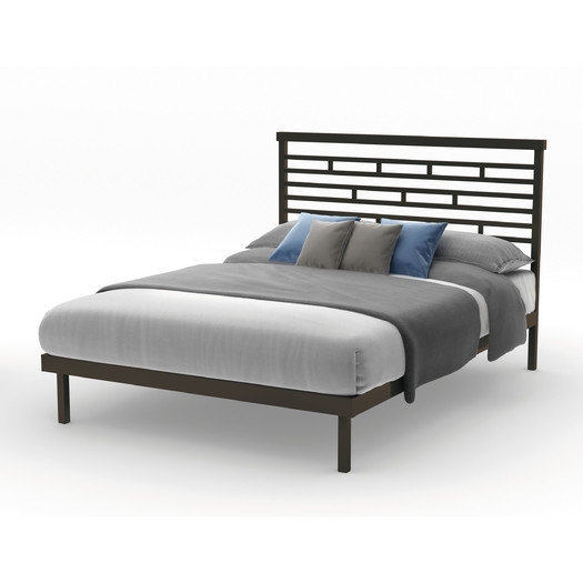HighWay Slat Panel Bed - Cobrizo - Queen - Image 0