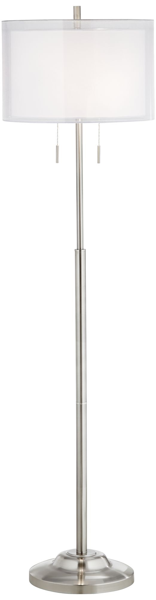 Roxie Brushed Steel Floor Lamp - Image 0